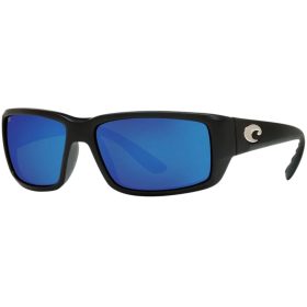 Costa Fantail Pro 580G Polarized Sunglasses Matte Black/580G Glass/Gray/Blue Mirror, One Size - Men's