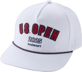 FootJoy 2025 U.S. Open Text Men's Golf Hat - White - White