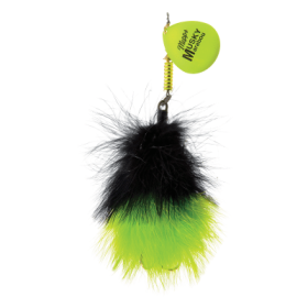 Mepps Musky Marabou Inline Spinnerbait - Hot Chartreuse/Black Chartreuse