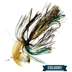 Musky Mayhem Tackle Double Showgirl Spinner - 7-1/2'' - Bullfrog