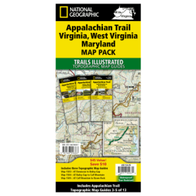 National Geographic Trails Illustrated Topographic Map Guide Series Map Bundle - VA/WV/MD - Appalachian Trail 3-Pack