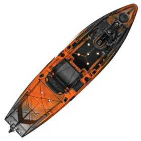 Old Town Sportsman AutoPilot 120 Sit-on-Top Kayak with Minn Kota Trolling Motor - Ember