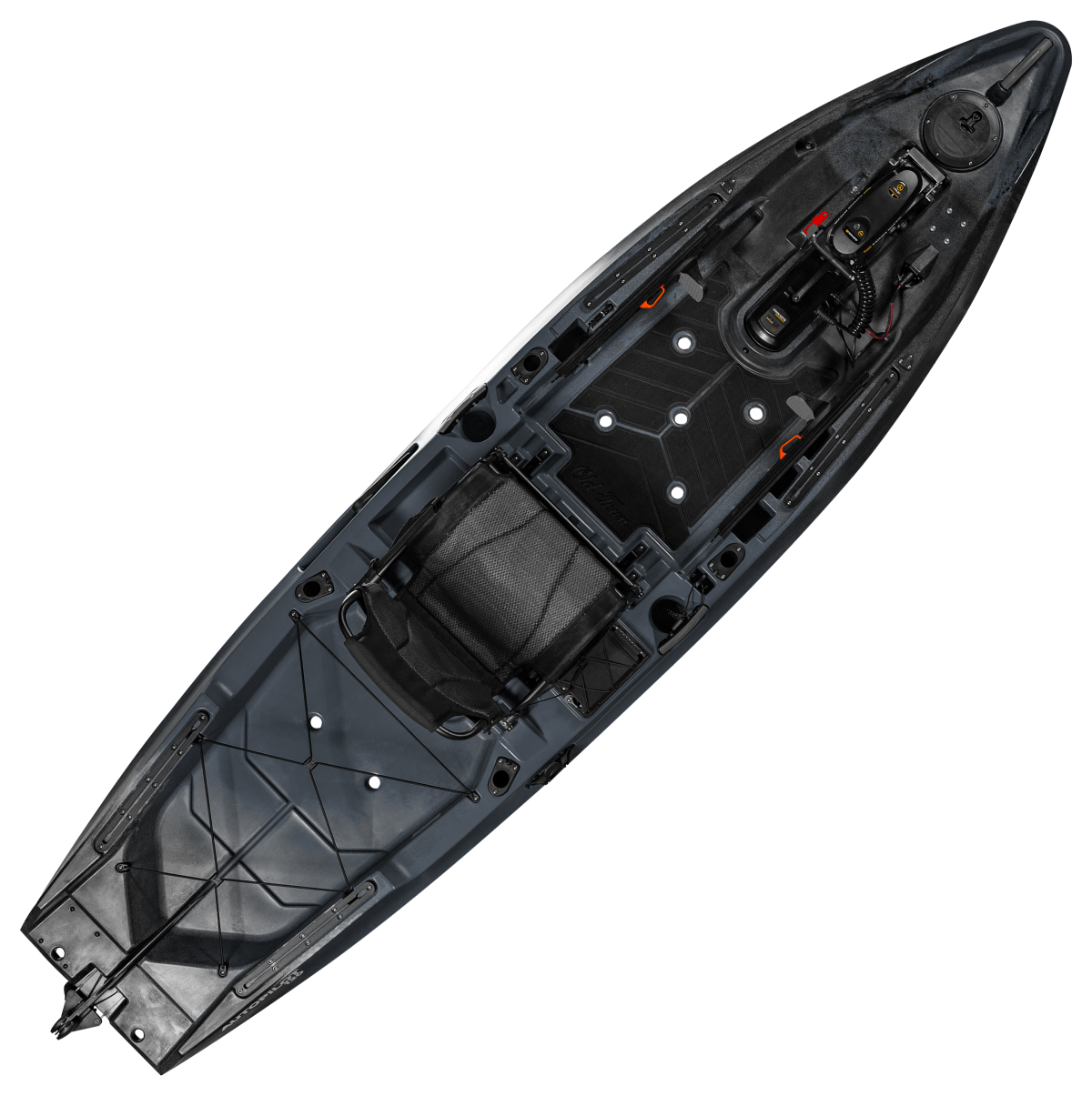 Old Town Sportsman AutoPilot 120 Sit-on-Top Kayak with Minn Kota Trolling Motor - Steel Blue Camo