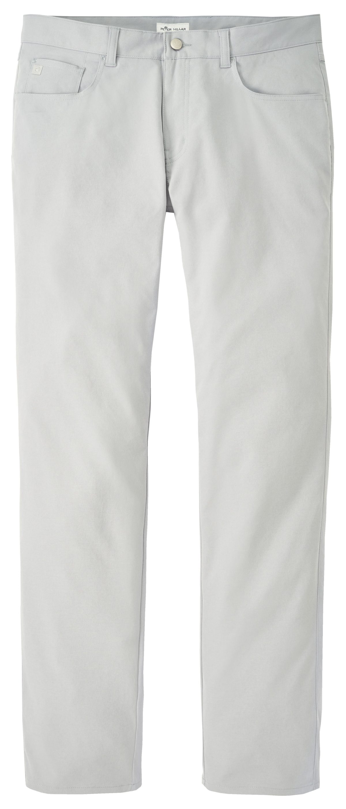 Peter Millar eb66 Performance Five-Pocket Men's Golf Pants - Grey, Size: 34x32