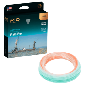 RIO Elite Flats Pro Intermediate Sinking Fly Line - Clear/Trans Orange/Trans Aqua - 12