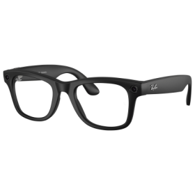 Ray-Ban Meta Wayfarer RW4006 Transitions Sunglasses - Matte Black/Clear/Graphite Green Photochromic - Medium