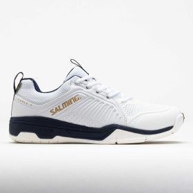 Salming Eagle 2 Men's Indoor, Squash, Racquetball Shoes White/Navy Size 10 Width D - Medium