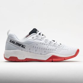 Salming Eagle Women's Indoor, Squash, Racquetball Shoes White/Red Size 6 Width B - Medium