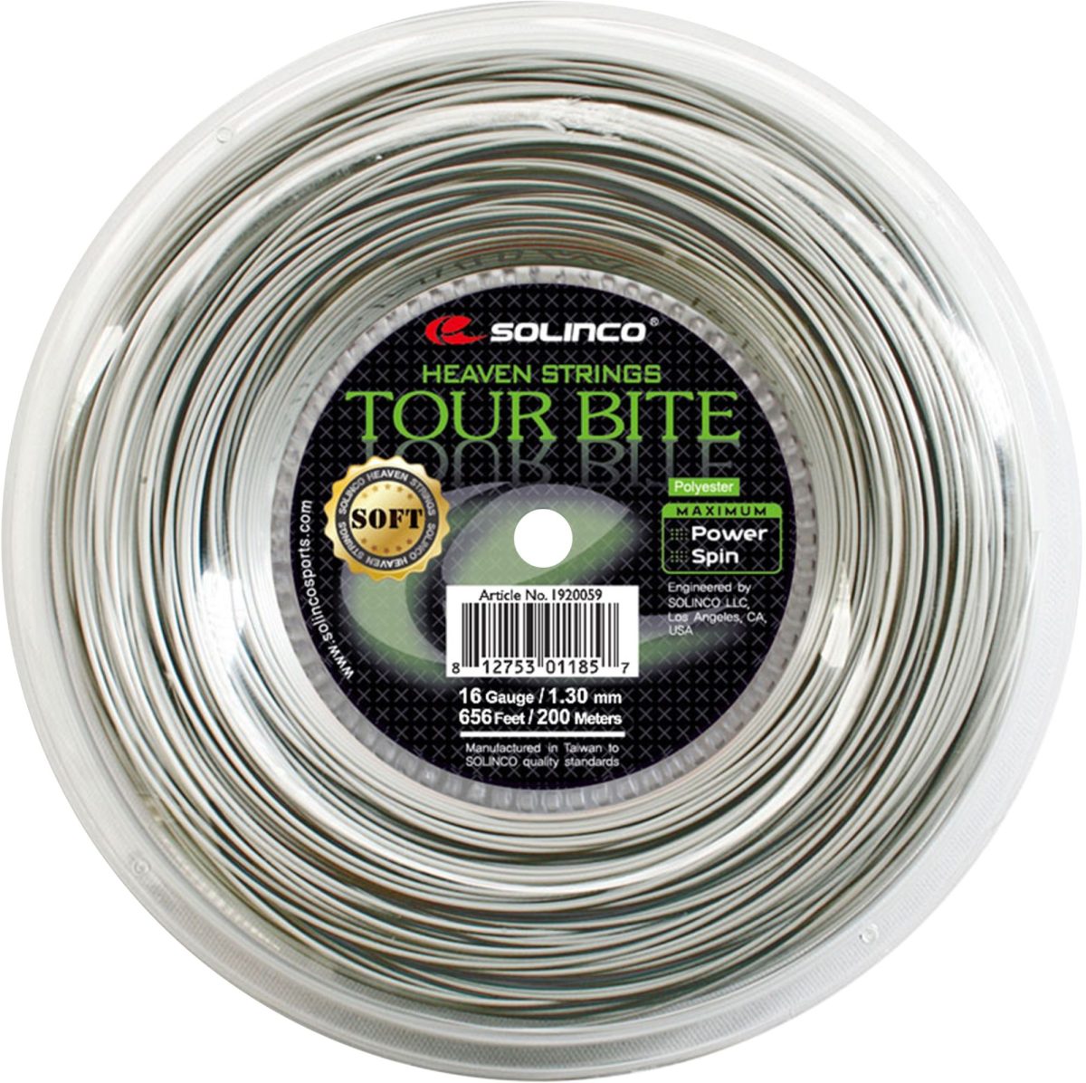 Solinco Tour Bite Soft 18g Tennis String (Reel)