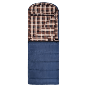 TETON Sports Celsius XL -25°F Sleeping Bag - Right Zipper 90''L x 36''W - Blue Plaid