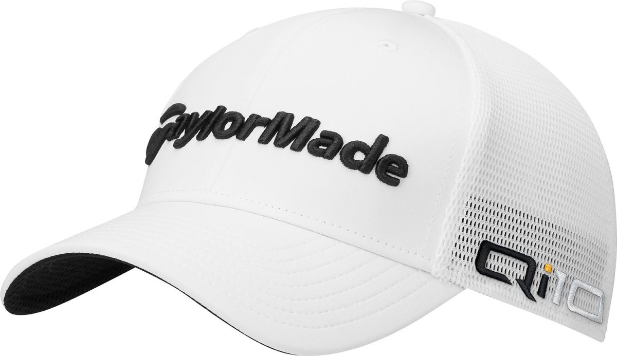 TaylorMade Tour Cage Qi10 Men's Golf Hat - White, Size: Large/X-Large
