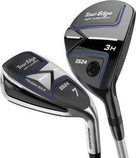 Tour Edge Hot Launch E524 Hybrid Combo Iron-Wood Set - RIGHT - STIFF - 4H,5H,6-PW - Golf Clubs
