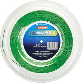 Tourna Premium Poly 17g Tennis String - Green (Reel)