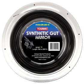 Tourna Synthetic Gut Tennis String Armor - Black (Reel)