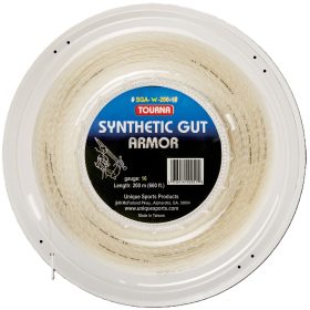 Tourna Synthetic Gut Tennis String Armor - White (Reel)