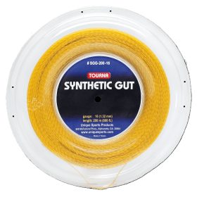 Tourna Synthetic Gut Tennis String - Gold (Reel)