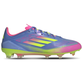 adidas Mens adidas F50 Pro FG - Mens Soccer Shoes Blue Fusion/Lucid Lemon/Lucid Pink Size 10.0