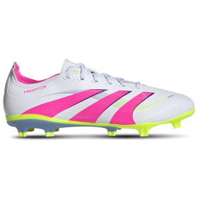 adidas Mens adidas Predator League FG - Mens Soccer Shoes White/Lucid Lemon/Lucid Pink Size 10.0