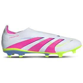 adidas Mens adidas Predator League Laceless FG - Mens Soccer Shoes Lucid Pink/Lucid Lemon/White Size 10.0