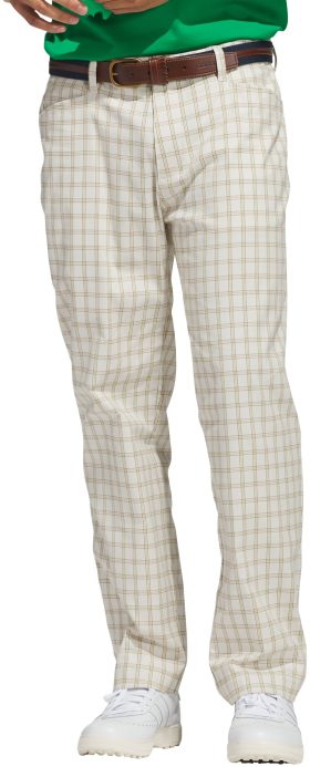 adidas Originals Archive Plaid Men's Golf Pants - Khaki, Size: 38x32