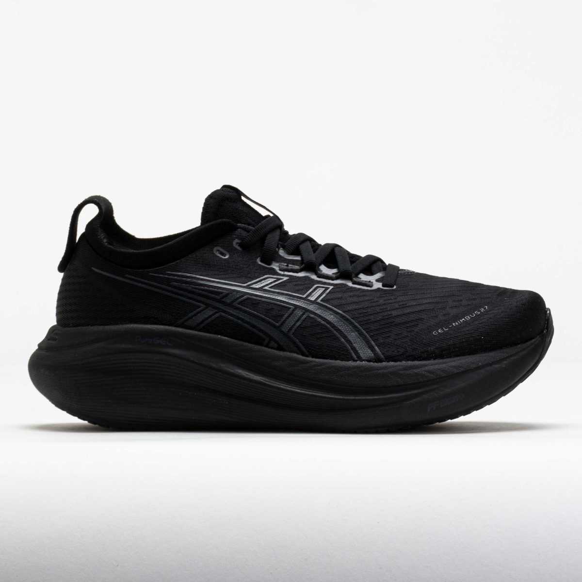 ASICS GEL-Nimbus 27 Men's Running Shoes Black/Graphite Grey Size 9.5 Width EE - Wide