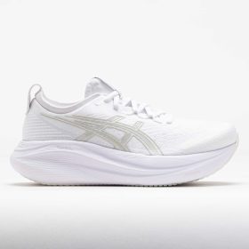 ASICS GEL-Nimbus 27 Men's Running Shoes White/Glacier Grey Size 9 Width D - Medium