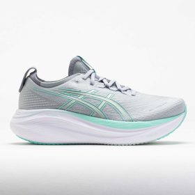 ASICS GEL-Nimbus 27 Women's Running Shoes Piedmont Grey/Illuminate Mint Size 9 Width B - Medium
