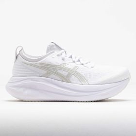 ASICS GEL-Nimbus 27 Women's Running Shoes White/Glacier Grey Size 9 Width B - Medium