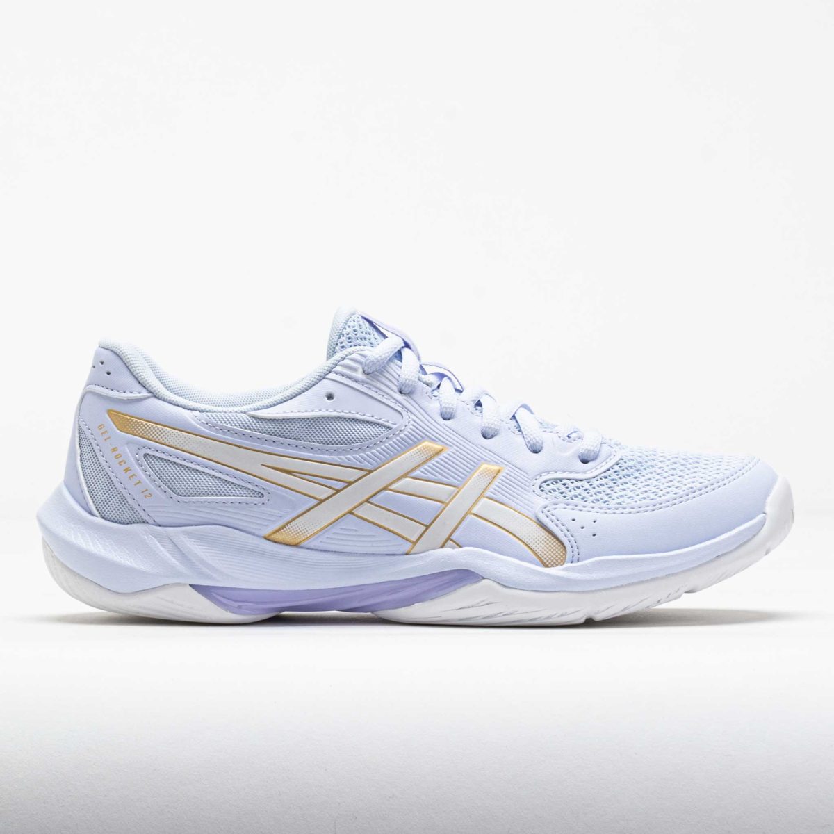 ASICS GEL-Rocket 12 Women's Indoor, Squash, Racquetball Shoes Blue Fade/Champagne Size 9.5 Width B - Medium