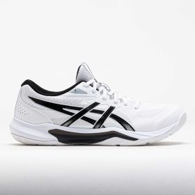 ASICS GEL-Tactic 13 Men's Indoor, Squash, Racquetball Shoes White/Black Size 9.5 Width D - Medium