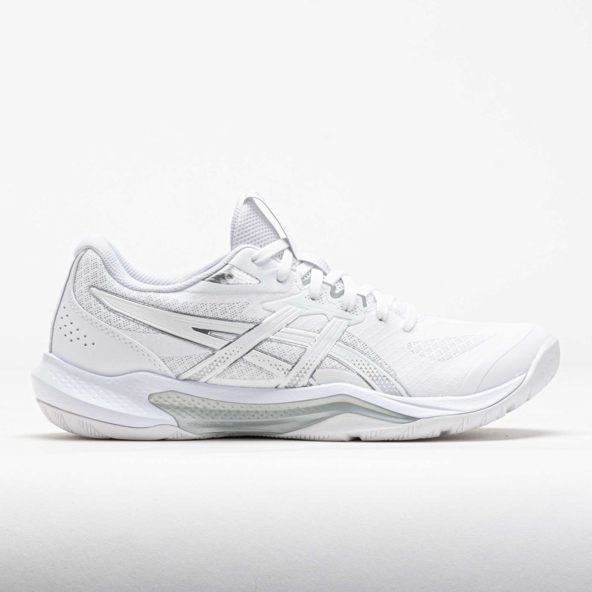 ASICS GEL-Tactic 13 Women's Indoor, Squash, Racquetball Shoes White/Pure Silver Size 9.5 Width B - Medium
