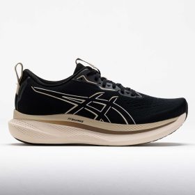 ASICS Glideride Max Men's Running Shoes Black/Oatmeal Size 9.5 Width D - Medium