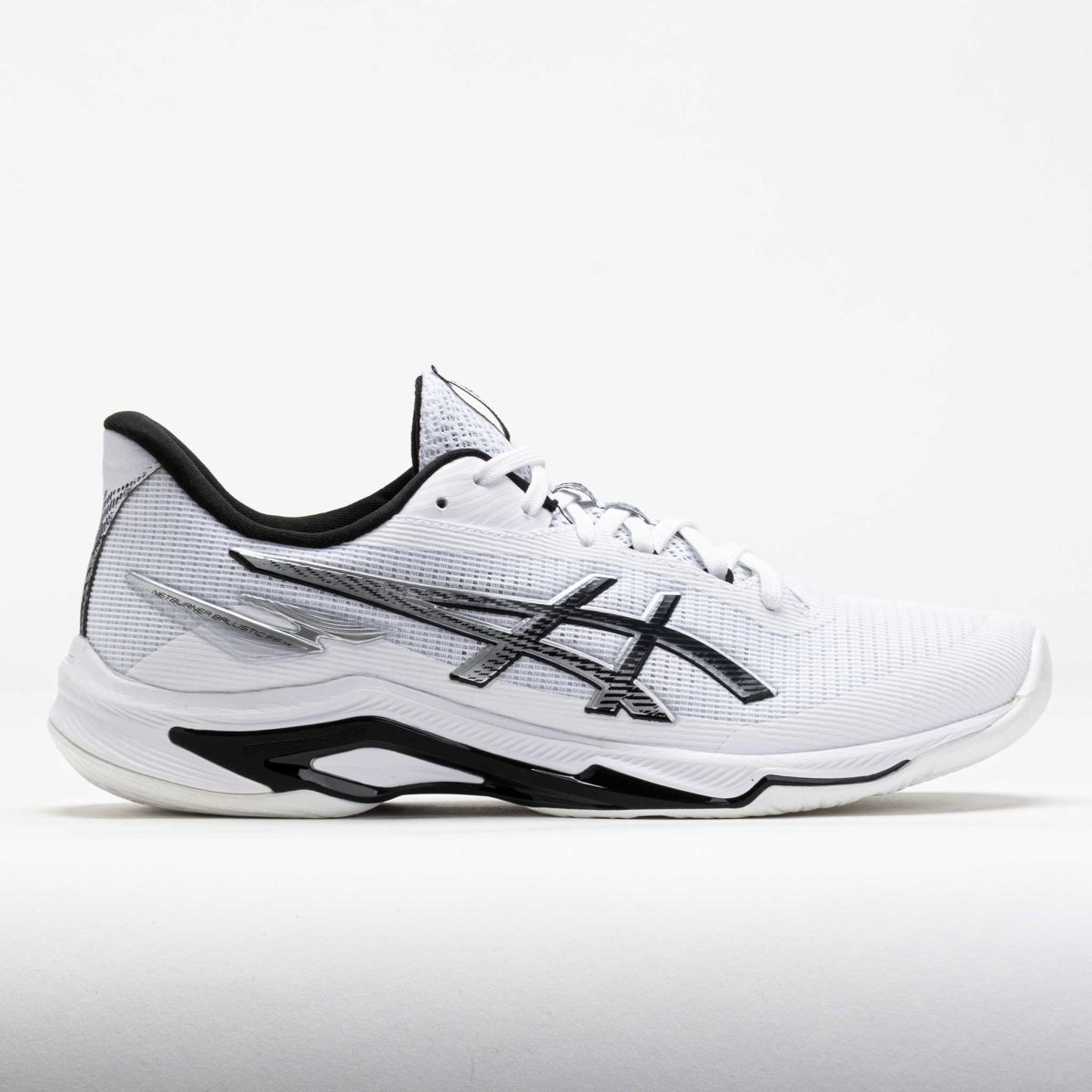 ASICS Net Burner Ballistic FF 4 Men's Indoor, Squash, Racquetball Shoes White/Black Size 9.5 Width D - Medium