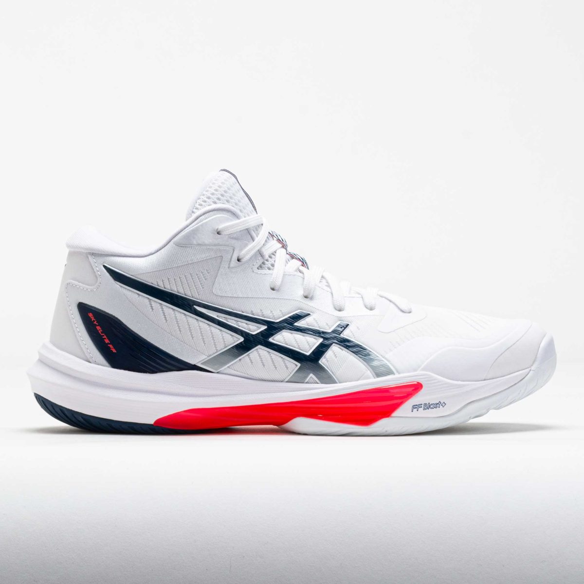 ASICS Sky Elite FF MT 3 Men's Indoor, Squash, Racquetball Shoes White/Mako Blue Size 9.5 Width D - Medium