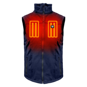 ActionHeat 5V Battery-Heated Softshell Vest for Men - Navy - S