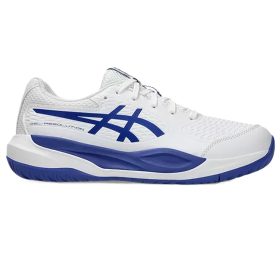 Asics Juniors Gel-Resolution X GS Tennis Shoes (White/Dark Cobalt)