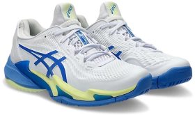 Asics Women's Court FF 3 Tennis Shoes (White/Illusion Blue)