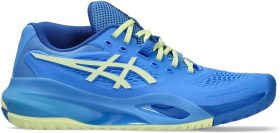 Asics Women's Gel-Resolution X Tennis Shoes (Blue Coast/Huddle Yellow)