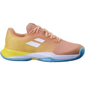 Babolat Junior Jet Mach 3 All Court Tennis Shoes (Coral/Gold Fusion)