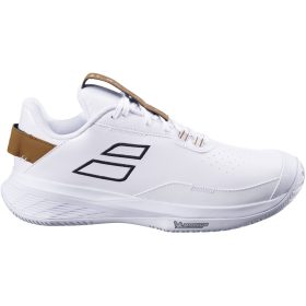 Babolat Men's SFX Evo All Court Wimbledon Tennis Shoes (White/After Dark)