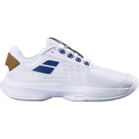 Babolat Women's Jet Tere 2 All Court Wimbledon Tennis Shoes (White/Blue Navy)