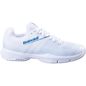 Babolat Women's Sensa Padel Shoes (White/Cool Blue)