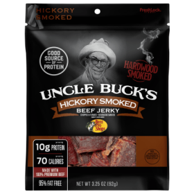 Bass Pro Shops Uncle Buck's Hickory-Smoked Beef Jerky - 3.25 oz.