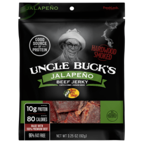 Bass Pro Shops Uncle Buck's Jalapeno Beef Jerky - 3.25 oz.