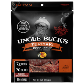Bass Pro Shops Uncle Buck's Teriyaki Beef Jerky - 3.25 oz