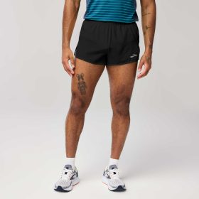 Brooks Breakaway 3" Short Men's Running Apparel Black, Size Small