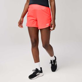 Brooks Chaser 5" Short 2.0 Women's Running Apparel Neo Cayenne, Size XS