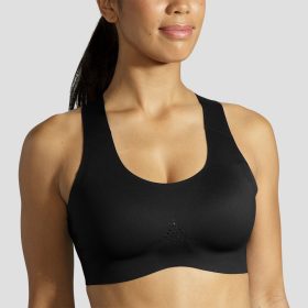 Brooks Dare Crossback 2.0 Run Bra Women's Bras Black, Size 40 A/B Cup