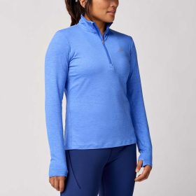 Brooks Dash 1/2 Zip 2.0 Women's Running Apparel Heather Bluebell, Size XL