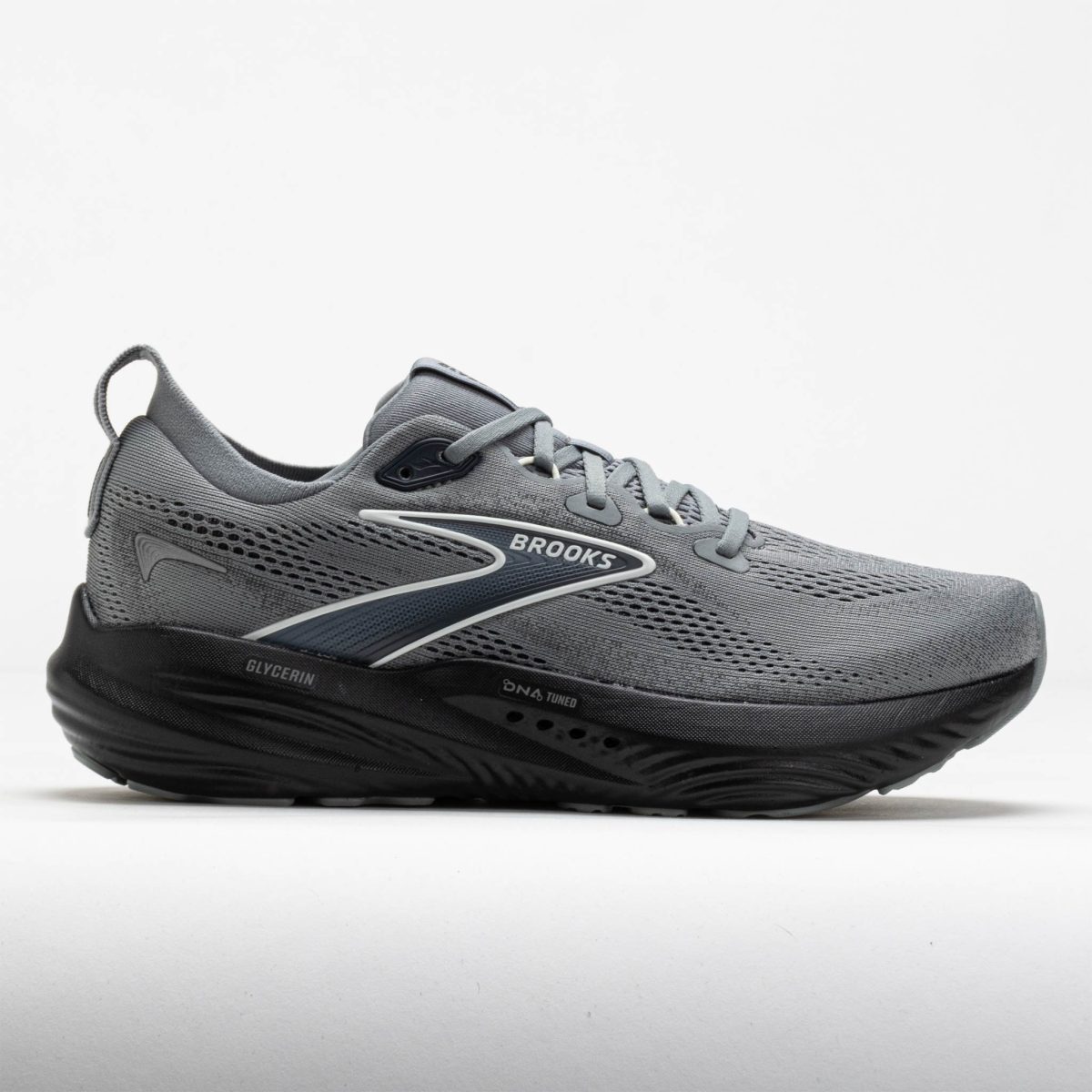 Brooks Glycerin 22 Men's Running Shoes Primer Grey/Ebony/Bluewash Size 11.5 Width D - Medium